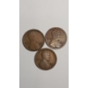 Image 1 : Early Dates 1912-S, 1912-D, 1913-S Copper Lincoln Wheat Cents 