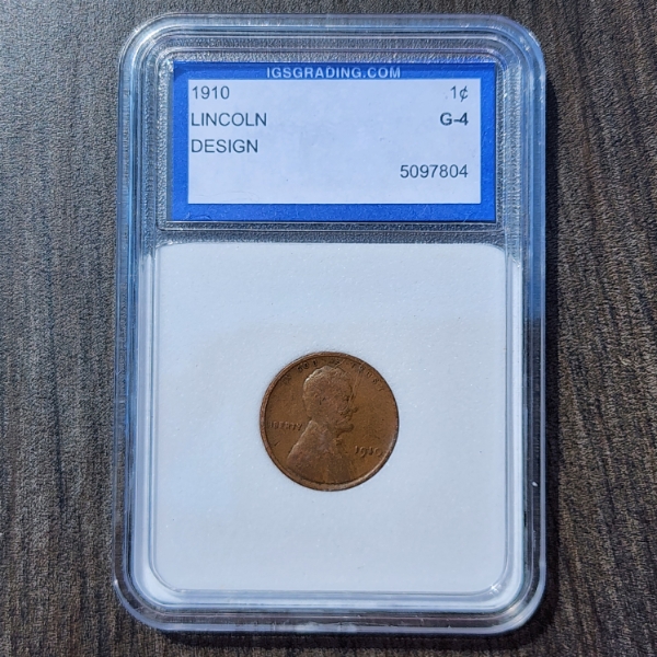 1910 Lincoln Wheat Cent IGS G-4