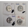 Image 1 : (4) United States 90% Silver Washington Quarters/Proof Quarters - 1953-D, 1956, 1963, 1964