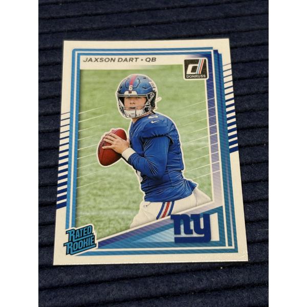 Donruss Jaxson Dart QB Rated Rookie Card - No. 400 - New York 2025 Panini - Donruss Football 