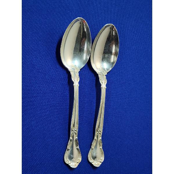 x2 Gorham Chantilly Sterling Silver Spoons Weight: ~60g