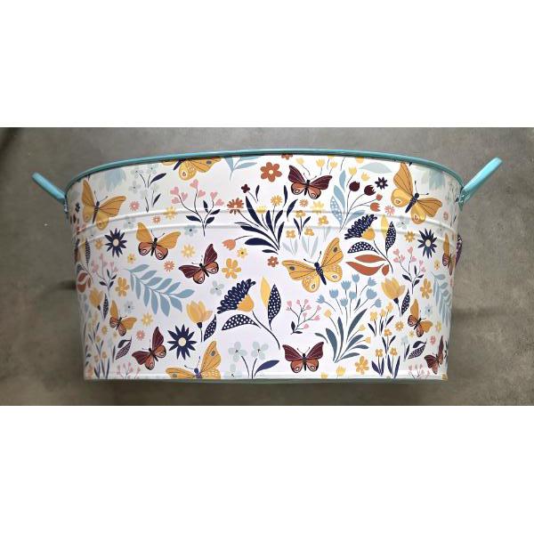 Brand New Beautiful Lilac & Vine 22.5''x13.75''x11'' Butterflies & Wildflowers Design Indoor/Outdoor