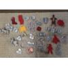 Image 1 : Vintage Cookie Cutter Group, Including 4'' Mickey & Minnie Mouse Collectable Tin Cookie Cutters!