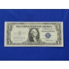 Image 1 : Series 1935 F $1 One Dollar Blue Seal Silver Certificate