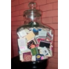 Image 2 : Large Square Bottle App 16" x 12" x 12" Full Of Souvenir Match Books
