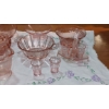 Image 3 : Depression Glass - Pink Group Various Pieces - Some Indiana Glass -  11 Pcs As Shown