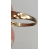 Image 6 : 10K Yellow Gold Women's Ring With Blue Topaz & Diamonds - Size 8 - Weight: 2.4g 
