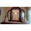 Image 3 : Mahongany Matching Laadies Dresser, With Tri-Section Folding Sides Mirror. Excellent 