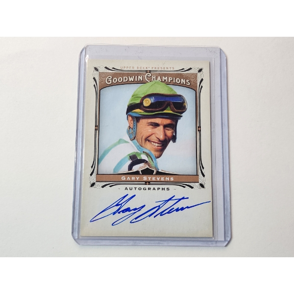 2013 Upper Deck Goodwin Champions Gary Stevens Autograph