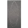Image 2 : .925 Sterling Silver Layered Necklace With Clear Stones - Weight: 4g