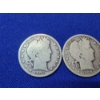 Image 2 : x3 Silver Barber Half Dollars: KEY DATE: 1905-O, 1908-O, 1906-D