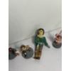 Image 4 : Tiny Wizard of Oz Figurines - Dorothy - Tin Man - Emerald City Soldier - Movie Reel - Toto in Basket