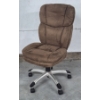 Image 2 : LIKE NEW - SUPERB HIGH QUALITY PLUSH CLOTH UPHOLSTERED DESK / OFFICE CHAIR - FULL FEATURES