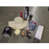 Image 1 : 
New Water Bottle, Candle, Boot Laces, Aux Cord, Socks, Hat, Fire Extinguisher & More!