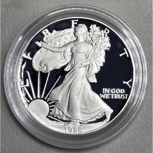 1986 American Silver Eagle Proof - .999 Silver - 1 Troy Ounce
