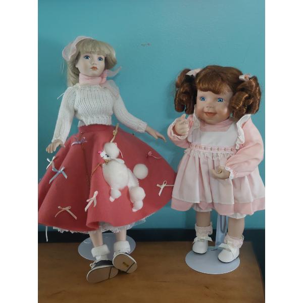 2 Collectible Dolls As Described in Details - Read Description