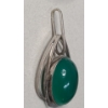Image 6 : Sterling Silver Southwestern Style Cuff Bracelet With Turquoise & Gemstone Pendant - Weight: 28.8g
