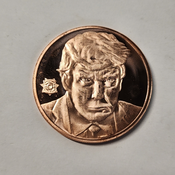 Donald Trump 1 AVDP Ounce .999 Fine Copper Round