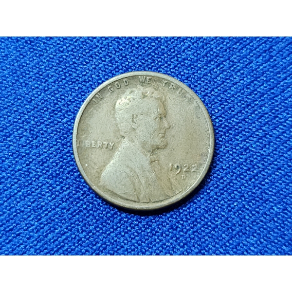 1922-D Lincoln Wheat Penny ERROR in "AMERICA" - Light "ME" - See Photos!