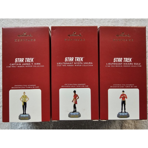 Star Trek - Assortment of Hallmark Keepsake Ornaments ft. Kirk, Uhura, and Sulu