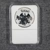 Image 2 : Commemorative Silver Plated Pokemon Commemorative Coin Ft. Entei in Nice Slab Display Case