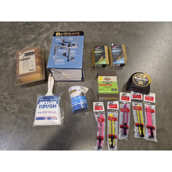 New Mixing Mate, Brush, Tape & Drop Cloth, Sanding Sponges And More!