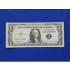Image 1 : Series 1935 B $1 One Dollar Blue Seal Silver Certificate