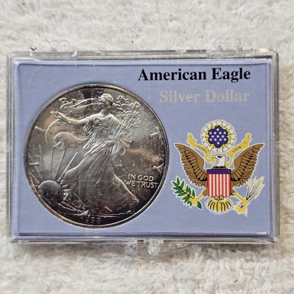 1998 1 Troy Oz. .999 Fine Silver American Eagle Round