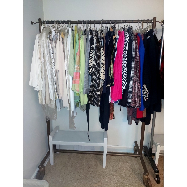 High End Selection Of Women's Mostly Tops , Jackets & Some Pants -- View Photos Small Sampling Shown