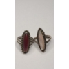 Image 1 : (2) Southwestern Style Sterling Silver Rings - Sizes 6.5 & 8 - Weight: 9.9g