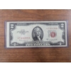 Image 1 : U.S. Two Dollar Red Seal Note 1953