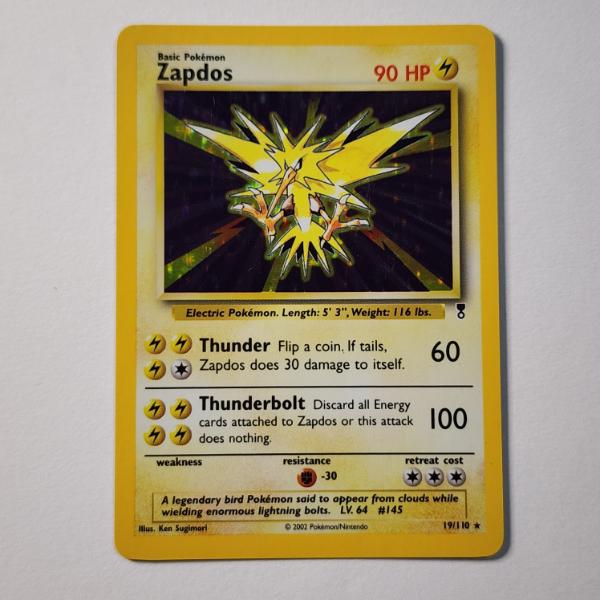 Zapdos 19/110 Holo Rare Legendary Collection Vintage Pokemon Trading Card