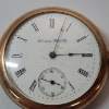 Image 2 : Large Gold-Tone Hampton Watch Co. WORKING Gold-Tone Pocket Watch Engraved Backing 