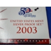 Image 2 : 2003 United States Mint Silver Proof Set Including 50 State Quarters!