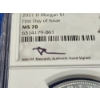 Image 3 : 2021-D Morgan Silver Dollar - .999 Silver! - (FDI) - Signed by Mercanti - Graded by NGC MS 70