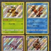 Image 3 : Four Holo Rare Shiny Pokemon Trading Cards