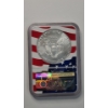 Image 3 : NGC MS70 2020 One Troy Oz .999 Fine Silver American Eagle In Donald J. Trump 45th President Slab 