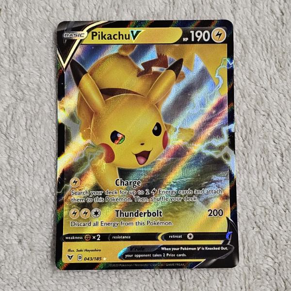 Pokémon TCG: Pikachu V Holo Rare 043/185