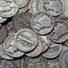 Image 3 : Assortment of 90% Silver United States Mercury Dimes FV: $5.90