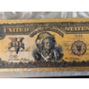 Image 2 : United States Historic 1899 Large Note Pure 24k .999 Gold Foil $5 Indian Chief Replica w COA - Mint.