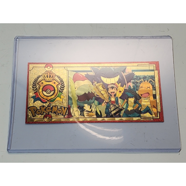 RARE 1996 Pokémon 999999 Gold Foil Note - Dracovish - Mint Condition in Protective Holder