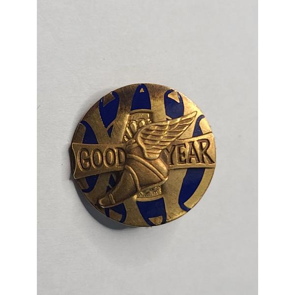 Vintage 14K Yellow Gold Goodyear Tire & Rubber Company Employee Service Pin - Weight: 3.7g