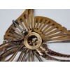Image 4 : Gorgeous Gold-Filled Brooch With Clear and Pink Gemstones TW: 10.4g