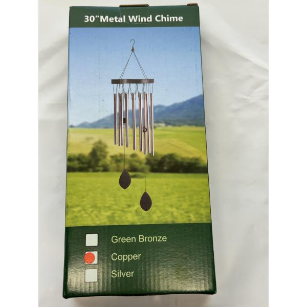 30" Copper Color Metal Wind Chime - Brand New In The Box 