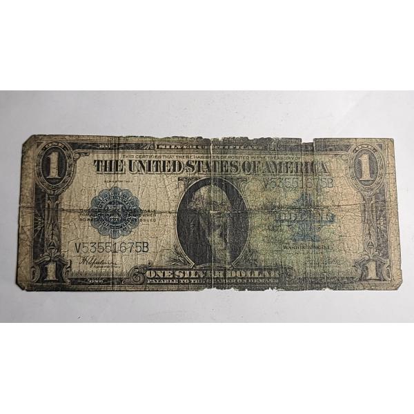 United States Series 1923 $1 Horse Blanket Silver Certificate Note