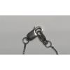 Image 4 : Women's 19" Sterling Silver Heartbeat Necklace With 10K Gold Accent & Diamonds - Weight: 2.9g