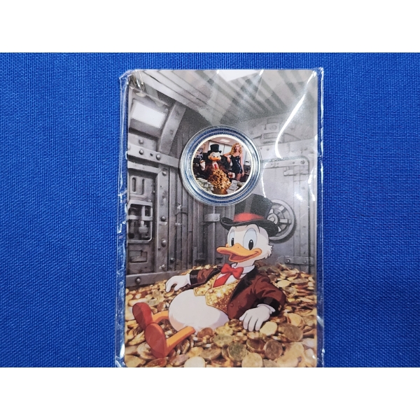Rare Scrooge McDuck 3 Gram .999 Fine Silver Bullion Round 