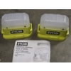Image 2 : All Brand New- Two Ryobi 18v Area Lights, Digital Inflator Gauge, Pump Sprayer Wand, Ryobi Bits & Mo