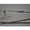 Image 4 : Two Sterling Silver Necklaces Including Hummingbird Pendant - TW: 9.8g