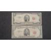 Image 1 : Series 1953 Red Seal $2 Bank Note & Series 1963 Red Seal $5 Bank Note - Face Value: $7.00